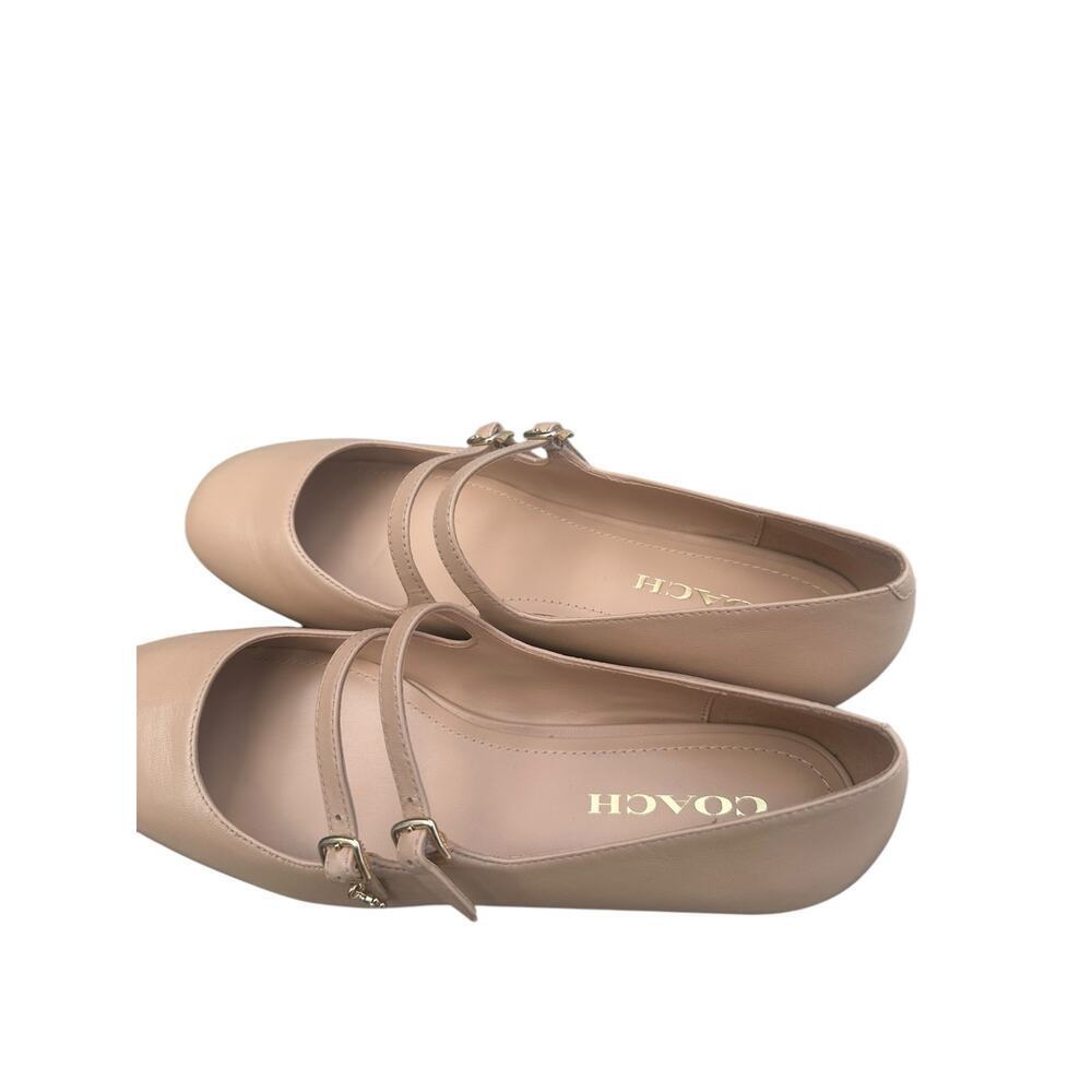 New COACH Whitley leather Mary Jane flats squared toes. Size- 9.5 - Picture 2 of 6